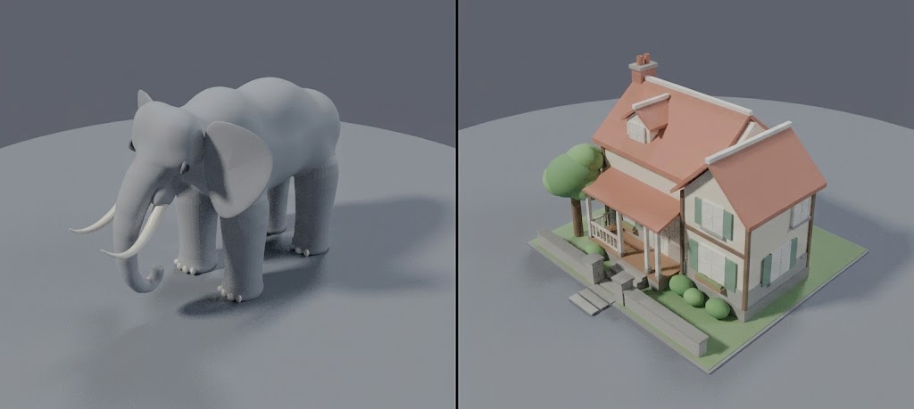Elephant vs House